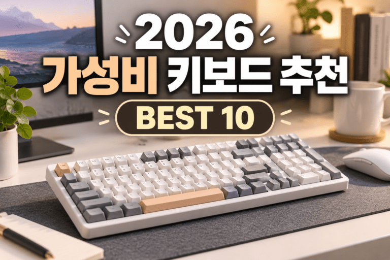 2026 최신 가성비 키보드 추천 기계식 저소음 게이밍 사무용 BEST