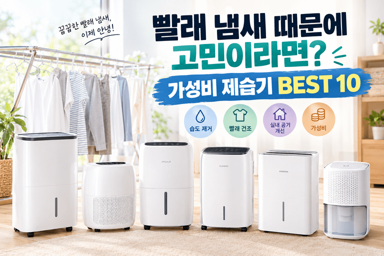 장마철마다 눅눅한 집, 올해도 그냥 버틸 건가요? 가성비 제습기 BEST 10