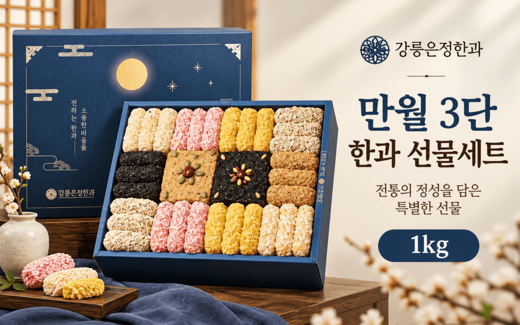 강릉은정한과 만월 상견례 부모님 한과 선물세트 제품 이미지