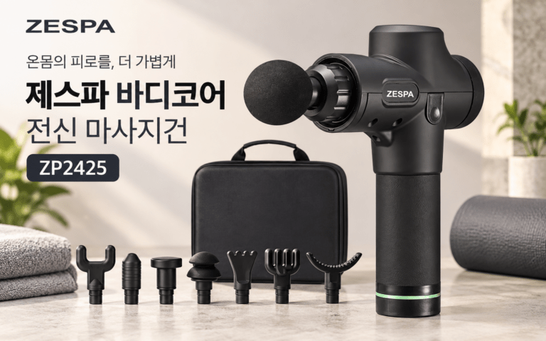 제스파 마사지건 바디코어 ZP2425, 전신용으로 어떤 제품일까?