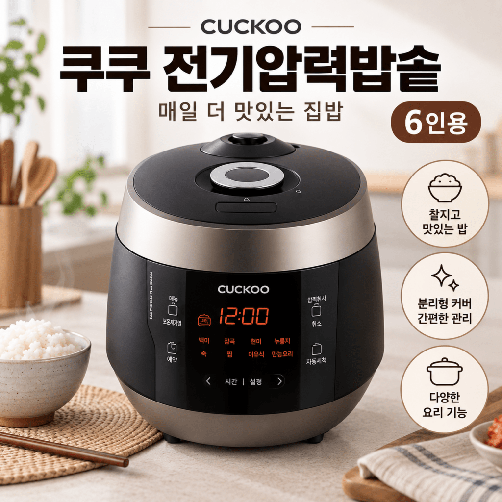 찰진 밥 지어주는｜쿠쿠 전기압력밥솥 CRP-P0620FDM 제품 이미지