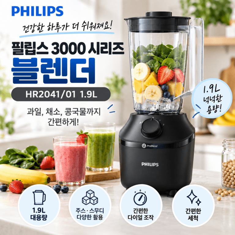 필립스 3000 시리즈 믹서기 HR2041/01 가격·용량·주요 특징 정리
