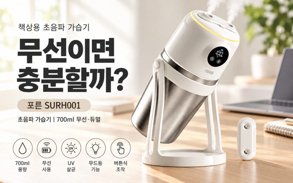 왜 미니 초음파 가습기를 찾을까?｜포른 SURH001 제품 이미지