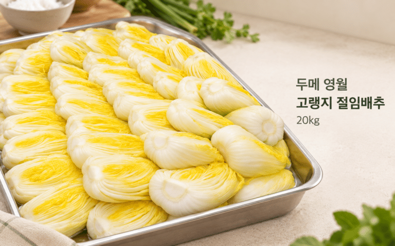 김장할 때 배추 절이는 일이 가장 막막하다면｜두메 영월 고랭지 절임배추 20kg