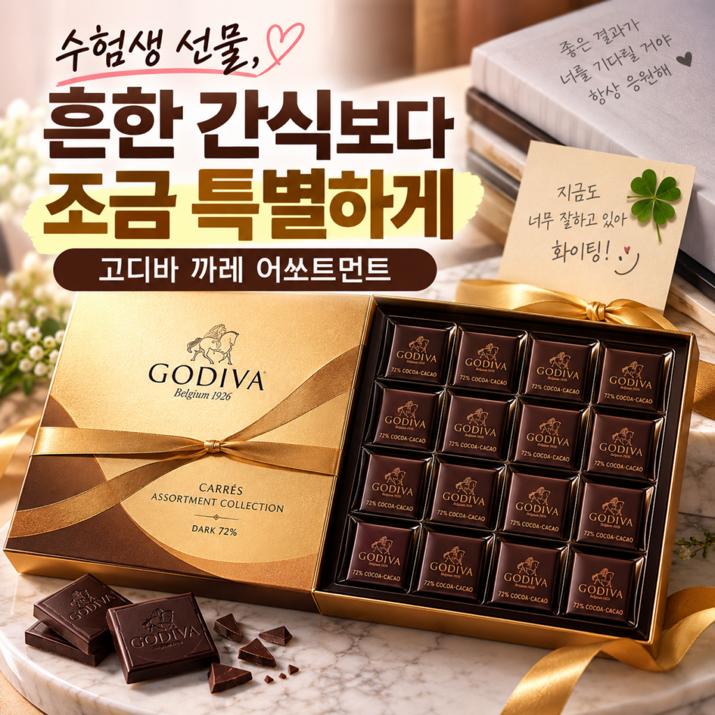 수험생 선물, 흔한 간식보다 조금 특별하게｜고디바 까레 어쏘트먼트 제품 이미지