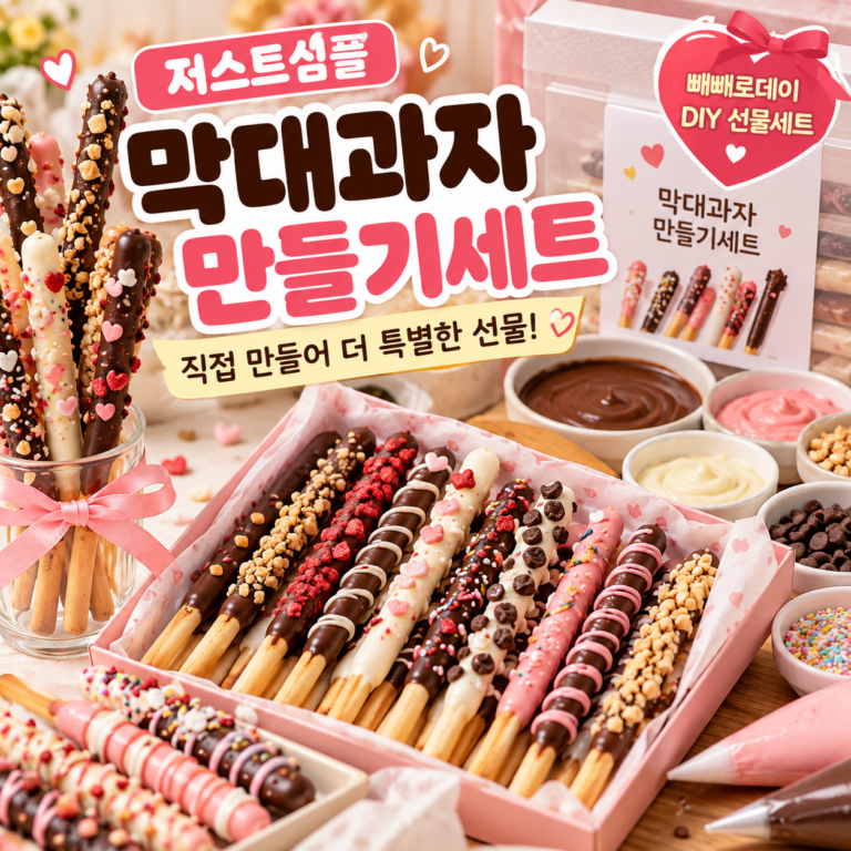 저스트심플 막대과자 만들기세트, 빼빼로데이 선물을 직접 준비한다면?