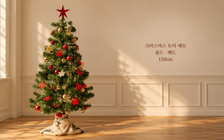 장식 따로 담다 커지는 장바구니, 트리 세트로 준비하기｜크리스마스 트리 세트 150cm
