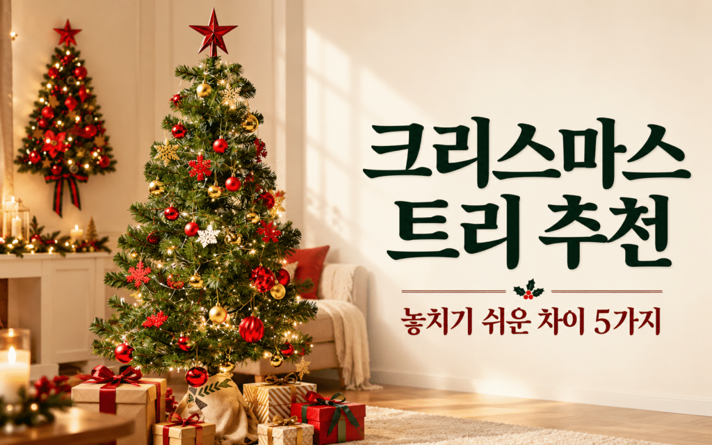 크리스마스 트리 추천｜예쁜 사진만 보고 사기 전, 놓칠 수 있는 차이 5가지 제품 이미지