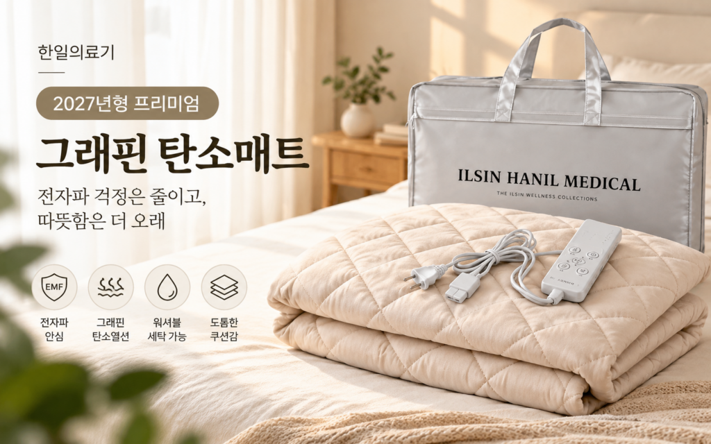 세탁 가능하다는 탄소매트, 어디까지 씻을 수 있을까?｜한일의료기 탄소매트 제품 이미지
