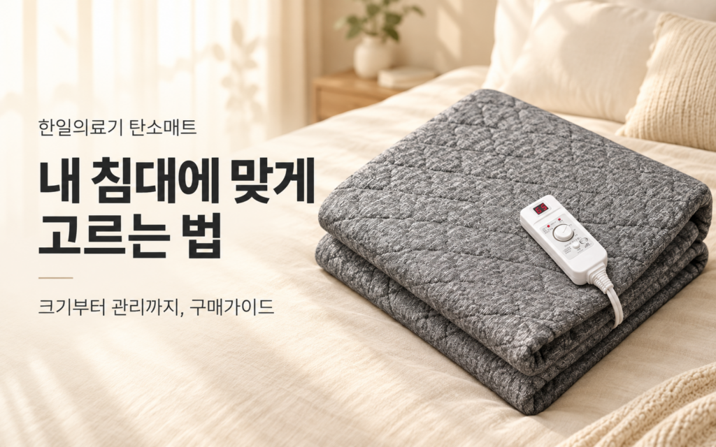 한일의료기 탄소매트 구매가이드, 내 침대에 맞게 고르는 법 제품 이미지