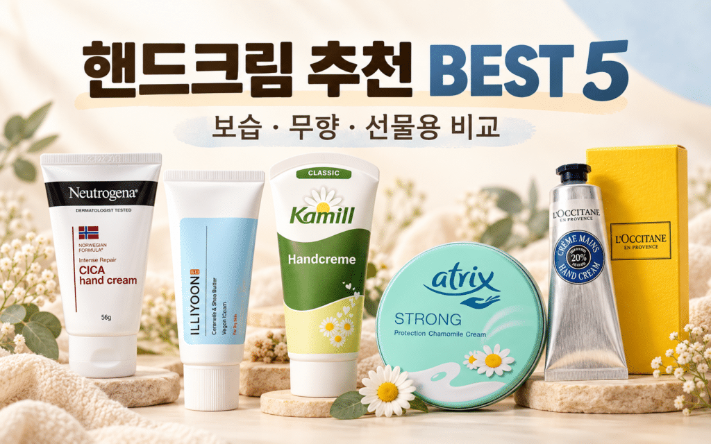 사놓고 안 쓰게 되는 핸드크림, 차이는 어디서 날까?｜추천 BEST 5 제품 이미지